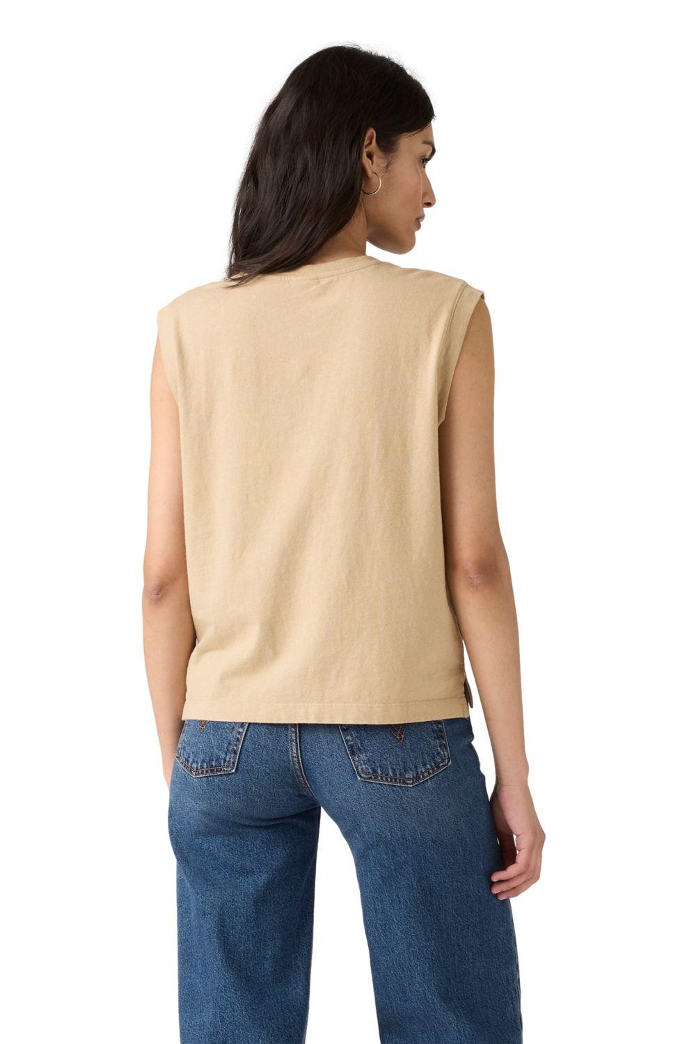 Polera Mujer Boxy Tank Beige Levis A8794-0010-1