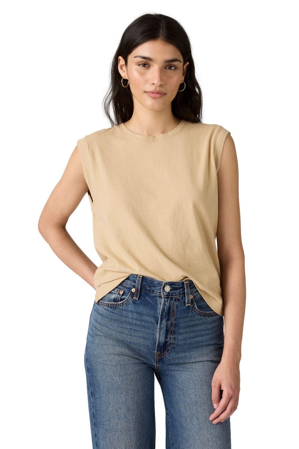 Polera Mujer Boxy Tank Beige Levis A8794-0010-2