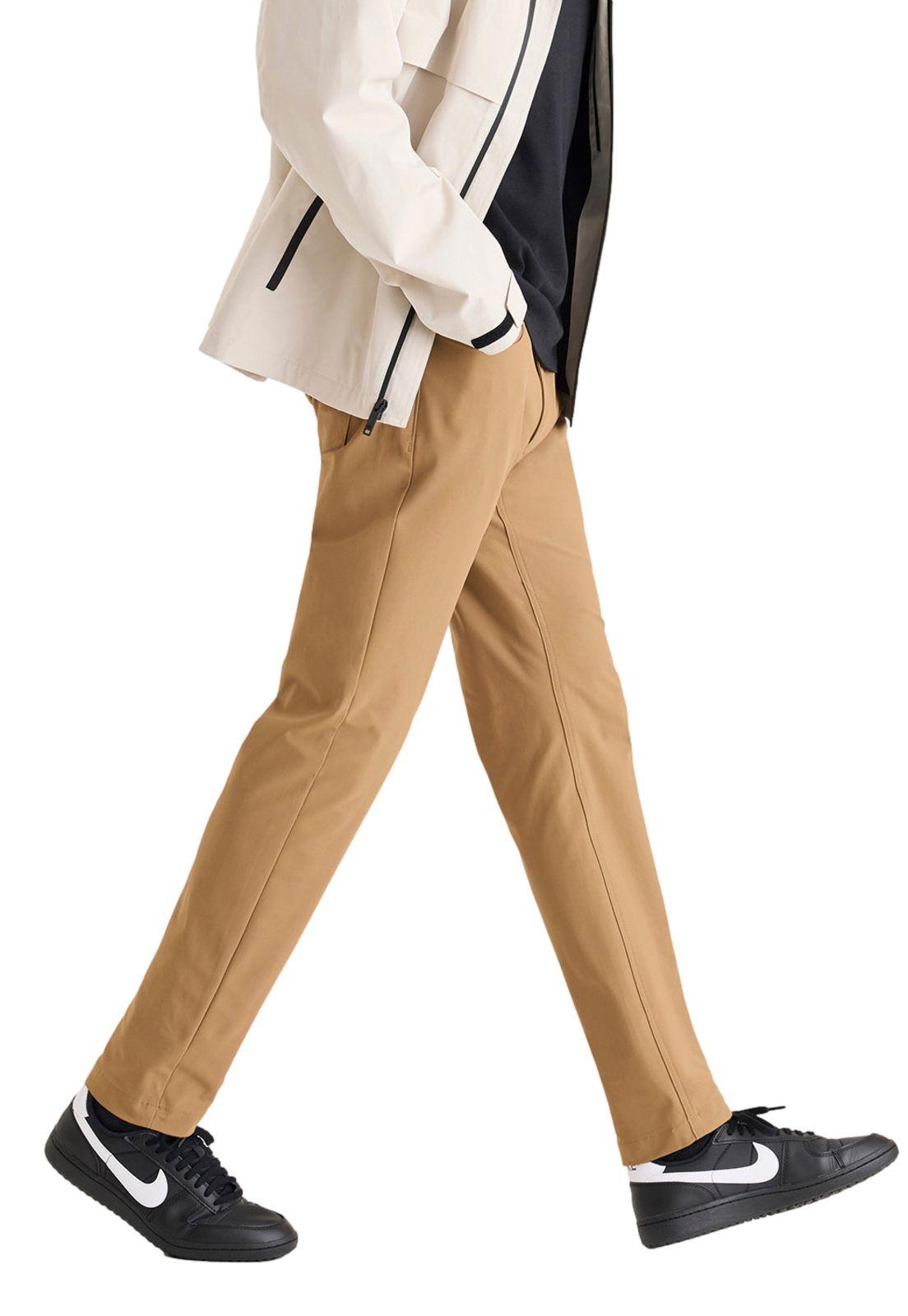 Pantalón Hombre Go Airweave Slim Tapered Fit Khaki-1