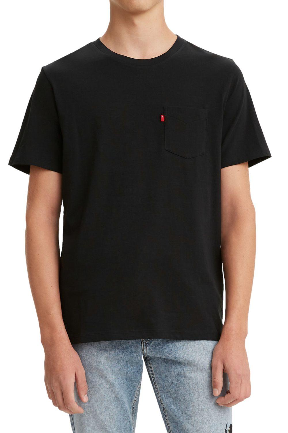 Polera Hombre Ss Classic Pocket Tee Negro Levis 19342-0177-0