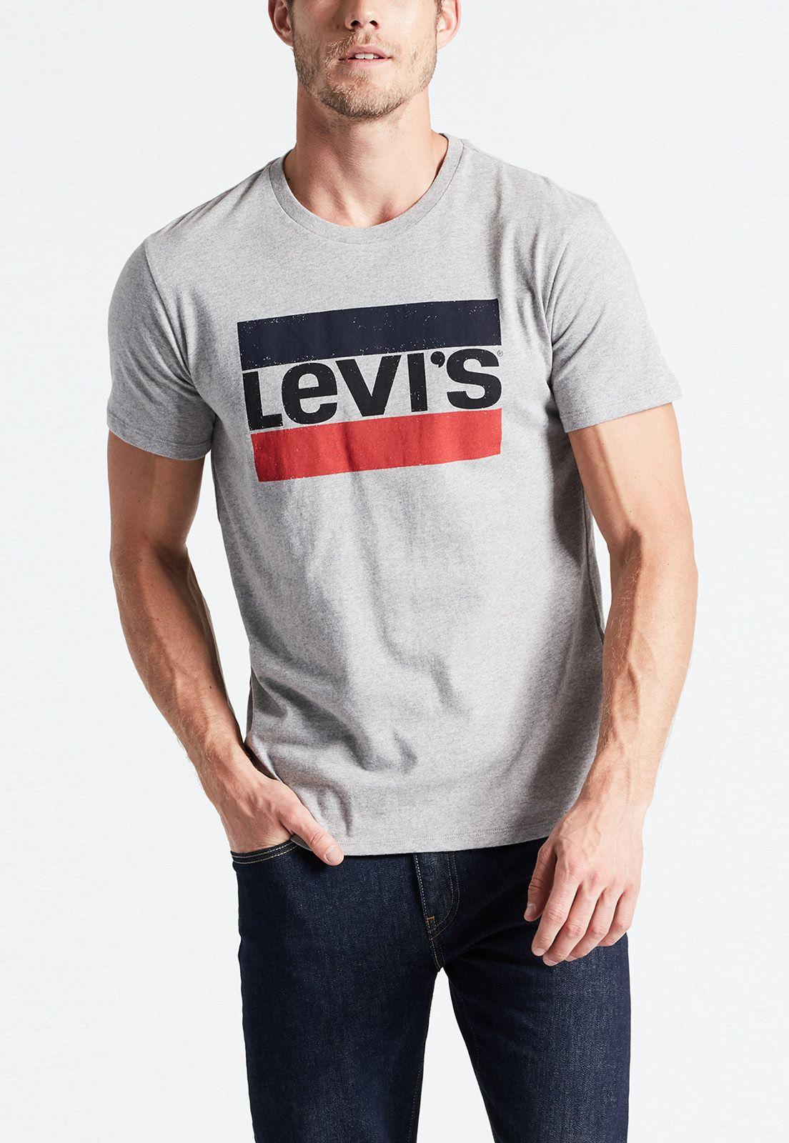 Polera Hombre Gráfica Logo Sportswear Gris Levis 39636-0010-0