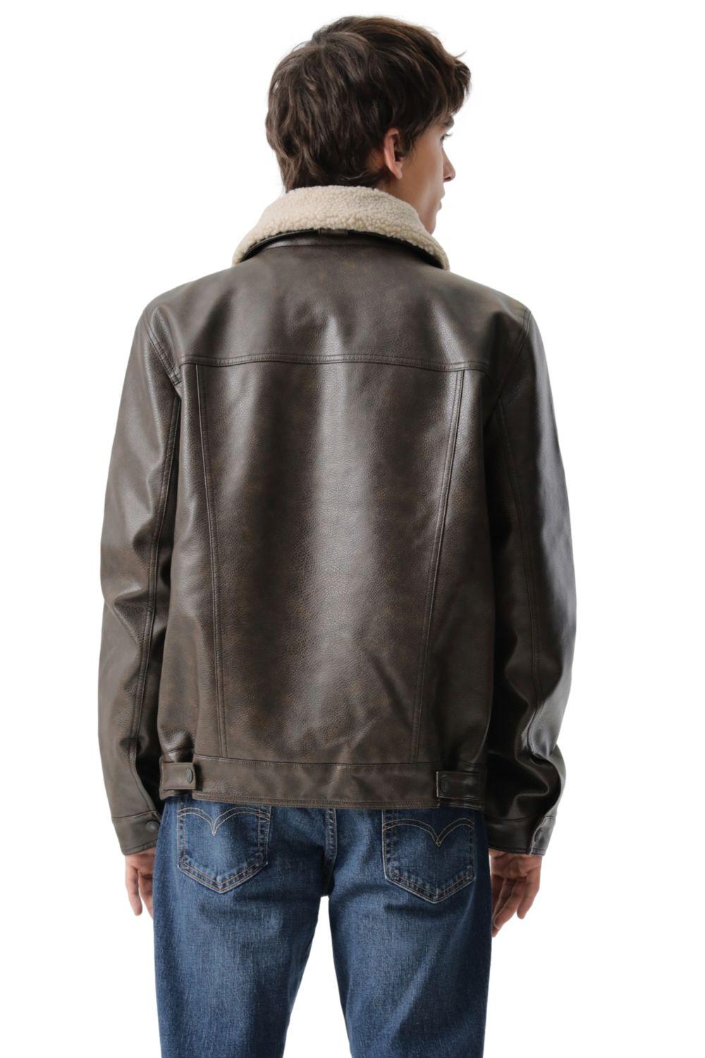 Chaqueta Hombre Sherpa Collar Café Levis 59491-0564-2