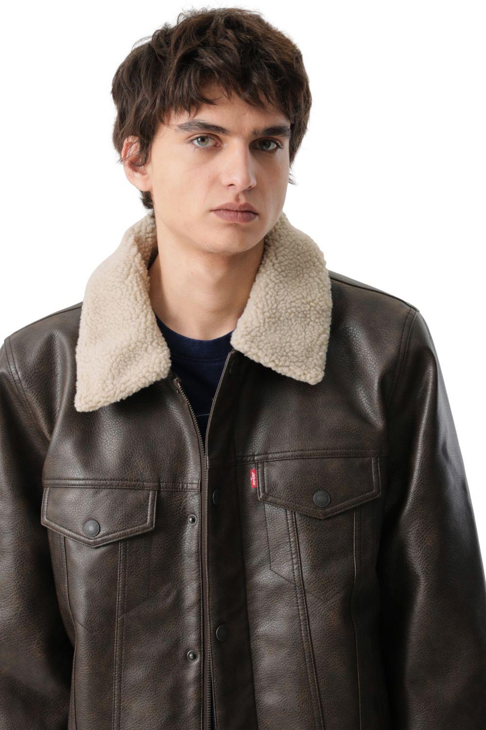 Chaqueta Hombre Sherpa Collar Café Levis 59491-0564-4