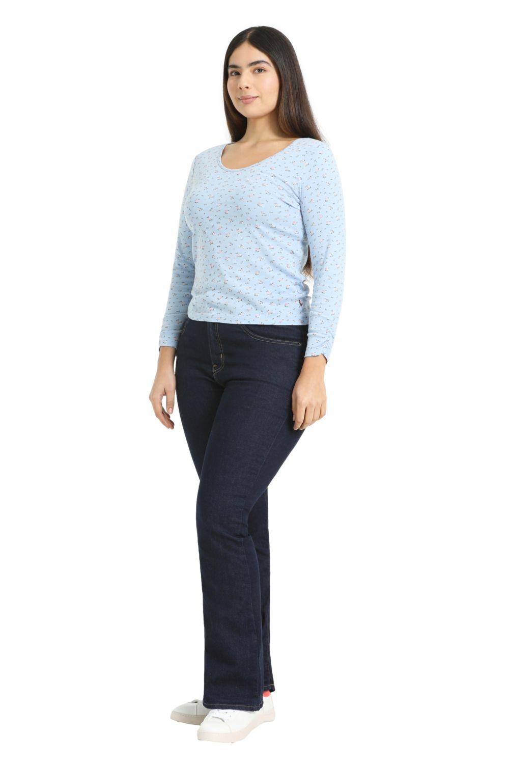 Polera Mujer Infinity Ballet Top Ls Celeste Levis A7309-0002-3