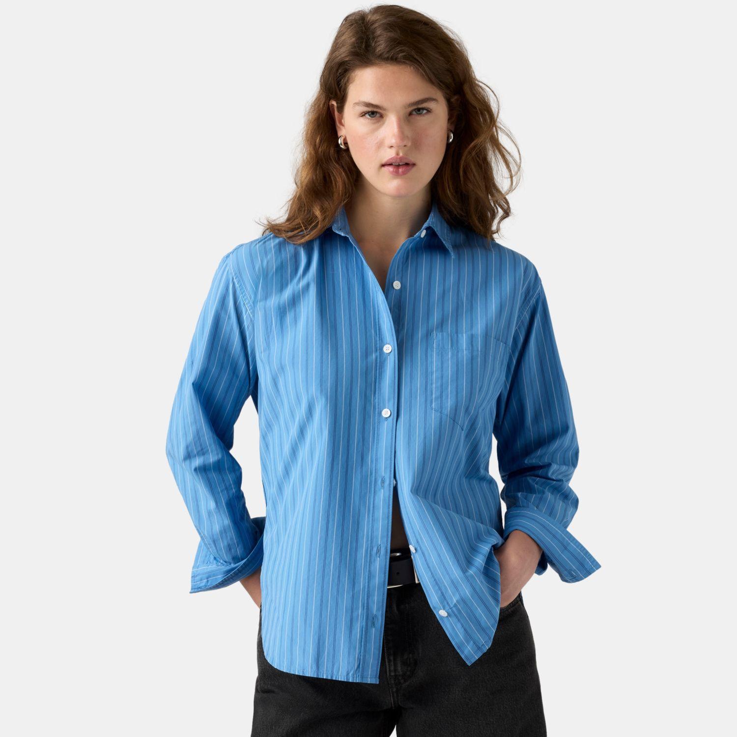 Blusa Mujer Harlie Boyfriend Shirt Celeste Levis 001HM-0029-2
