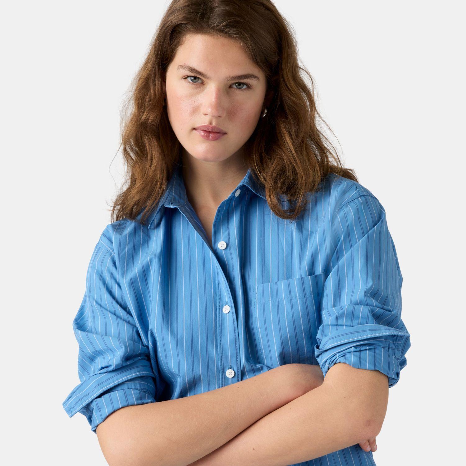 Blusa Mujer Harlie Boyfriend Shirt Celeste Levis 001HM-0029-3