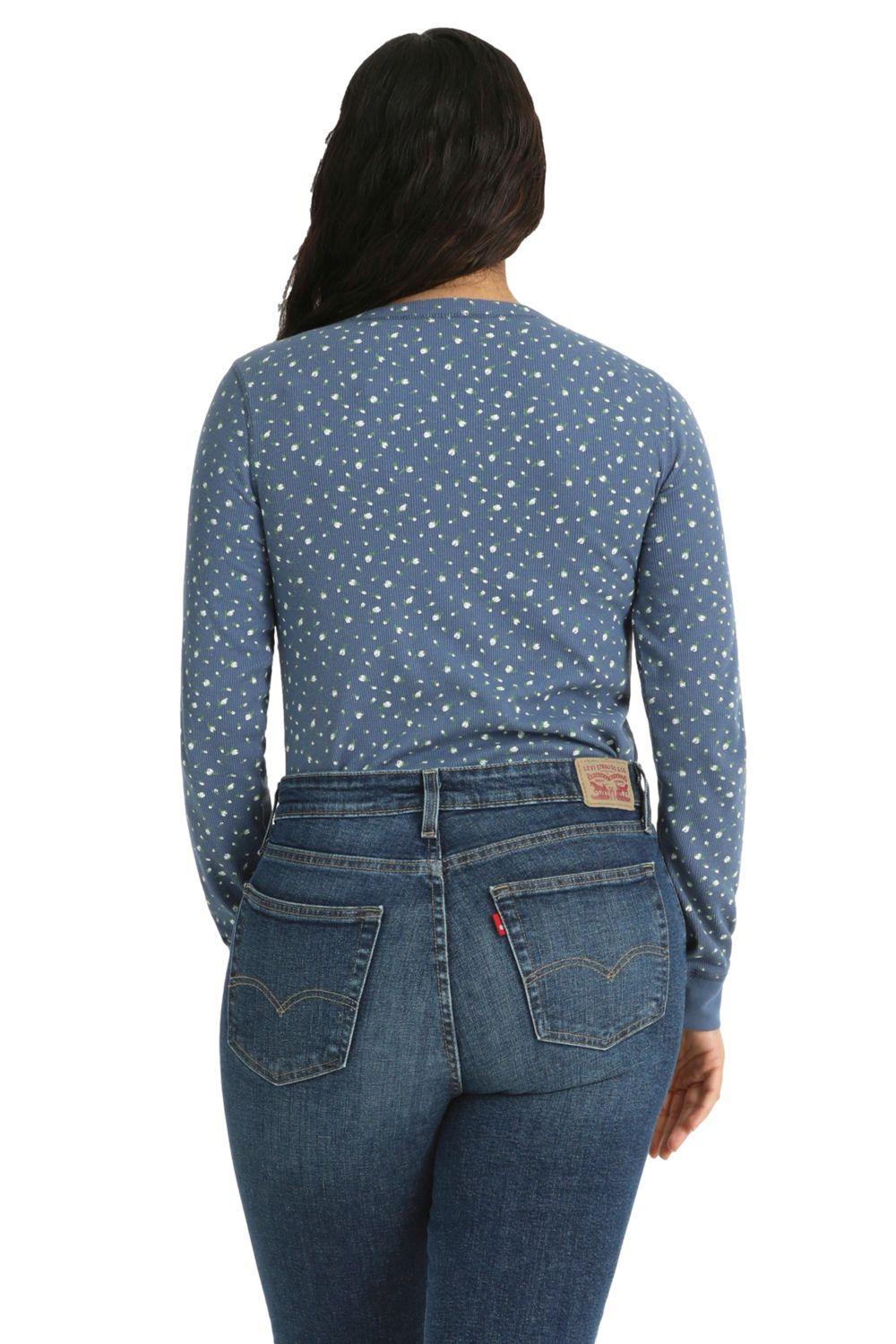 Polera Mujer Sierra Henley Azul Levis A5936-0008-2