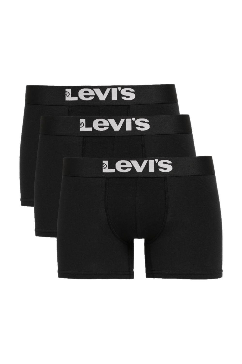 Boxer Hombre Trunk Liso 3 Pack Negro Levis LUTS3-0001-0