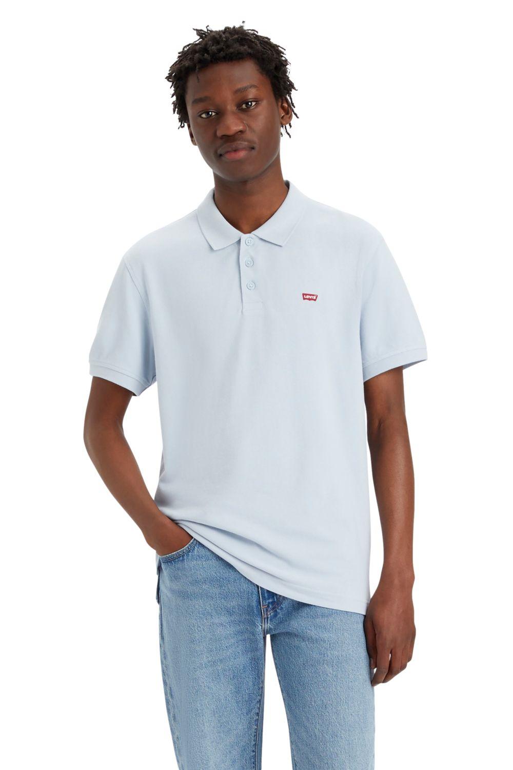 Polera Hombre Cuello en Punta Azul Levis 35883-0162-0