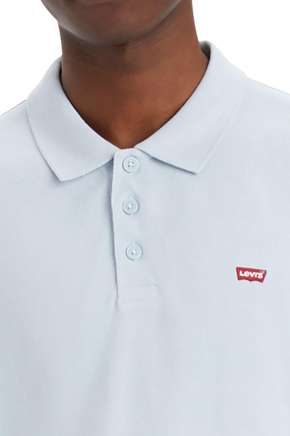 Polera Hombre Cuello en Punta Azul Levis 35883-0162-2