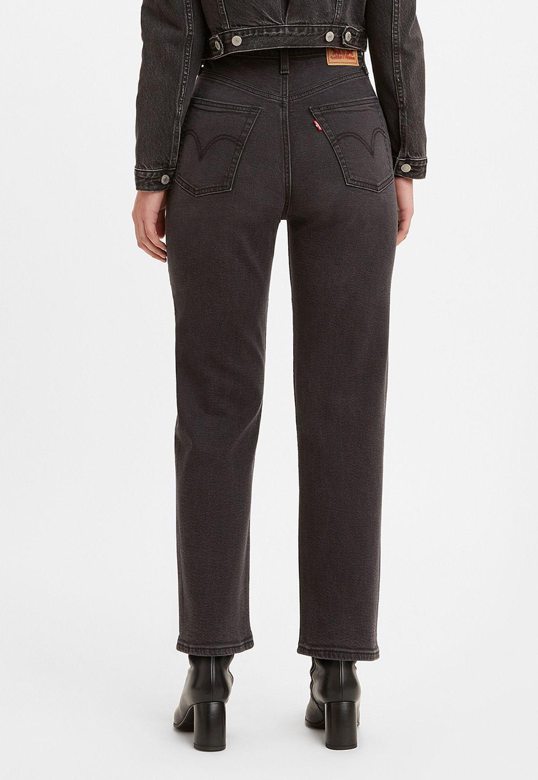 Jeans Mujer Ribcage Straight Ankle Negro Levis 72693-0134-2