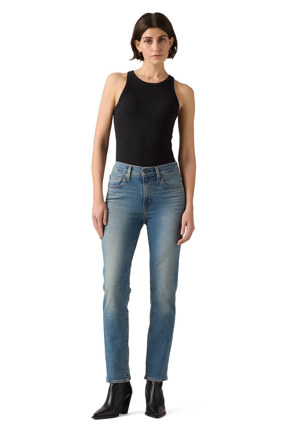 Jeans Mujer 724 High Rise Straight Azul Levis 18883-0393-3