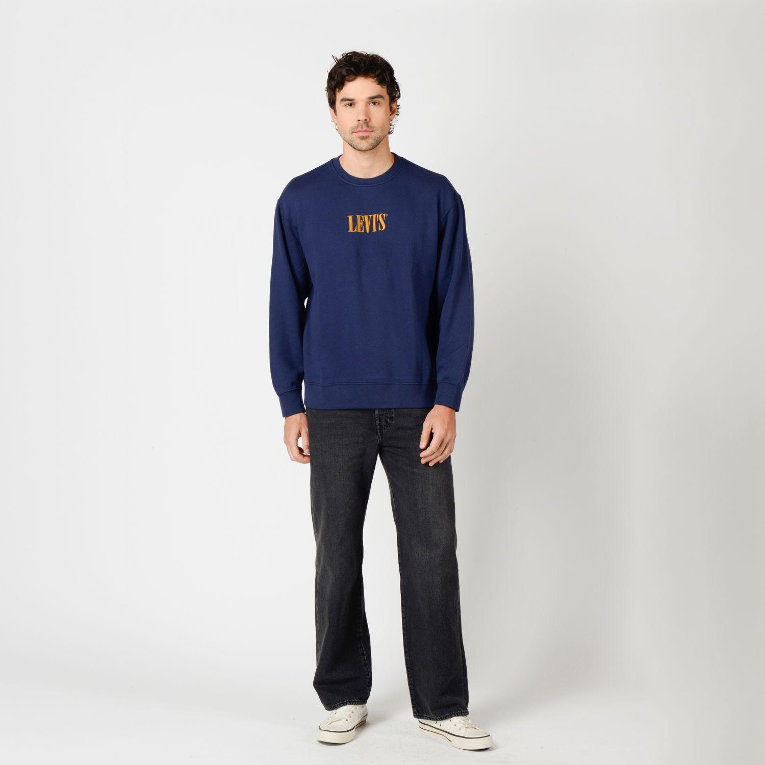 Polerón Hombre Relaxd Graphic Crew Azul Levis 38712-0522-3