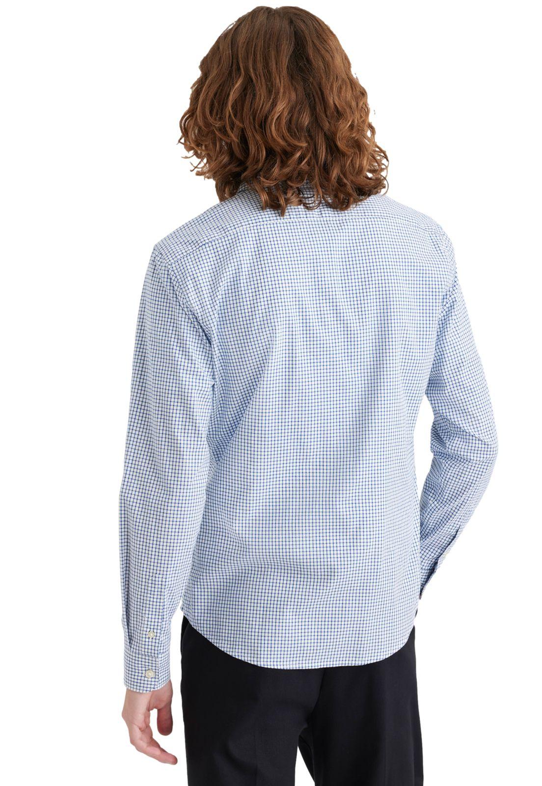 Camisa Hombre Refined Poplin Slim Fit Azul 28836-0267-1
