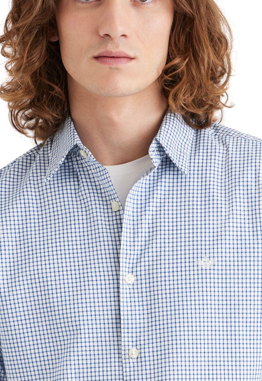 Camisa Hombre Refined Poplin Slim Fit Azul 28836-0267-2