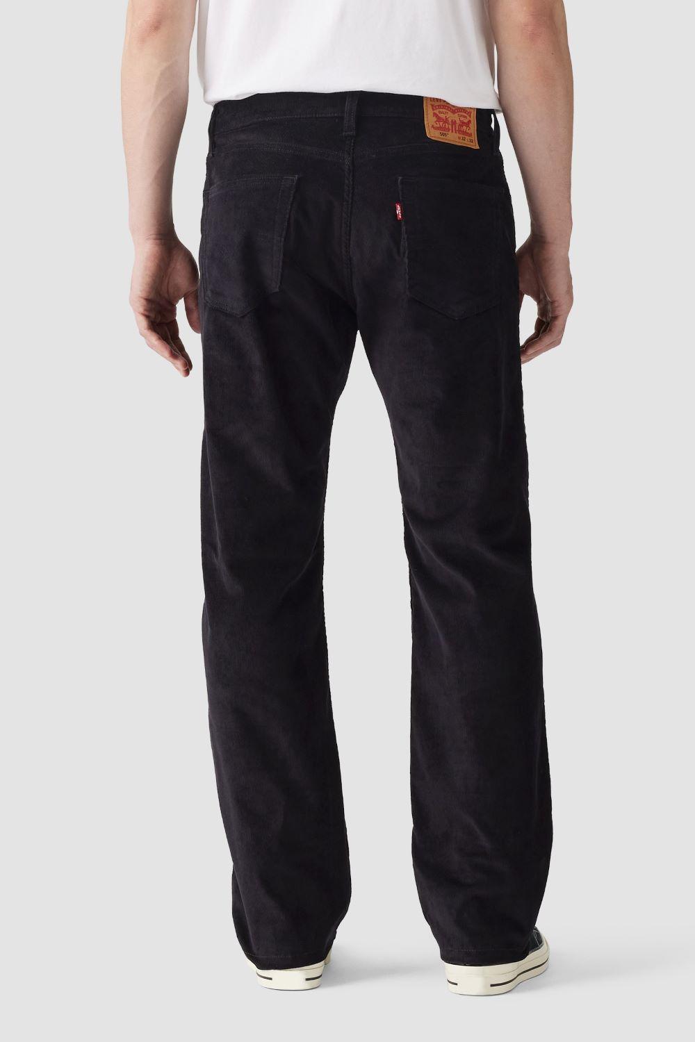 Jeans Hombre 505 Regular Cotelé Negro Levis 00505-1396-1