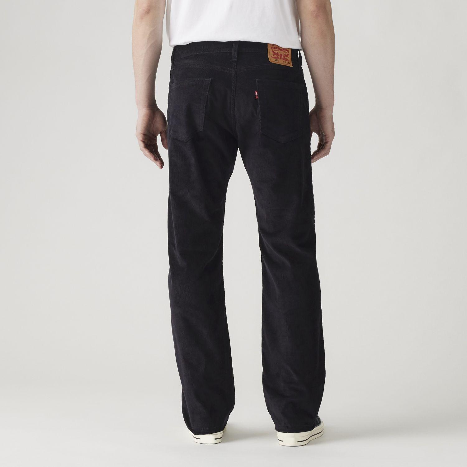 Jeans Hombre 505 Regular Cotelé Negro Levis 00505-1396-2