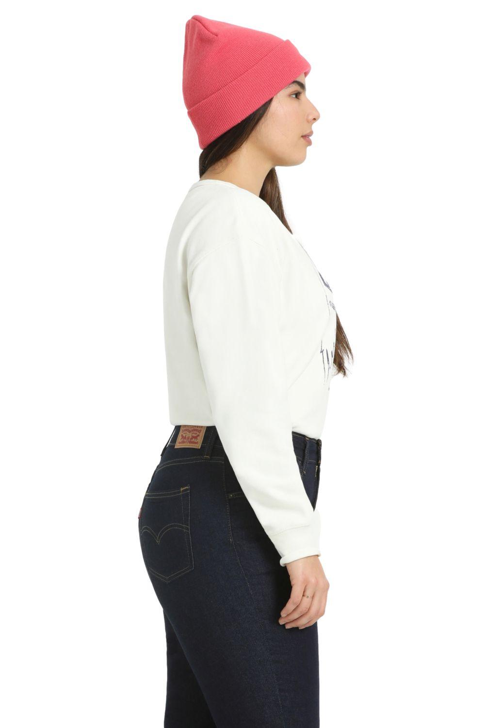 Polerón Mujer Gráfico Blanco Levis A7288-0012-1