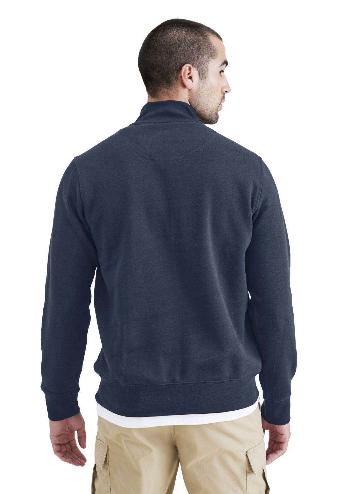 Sweater Hombre Quarter Zip Fleece Regular Fit Azul-2