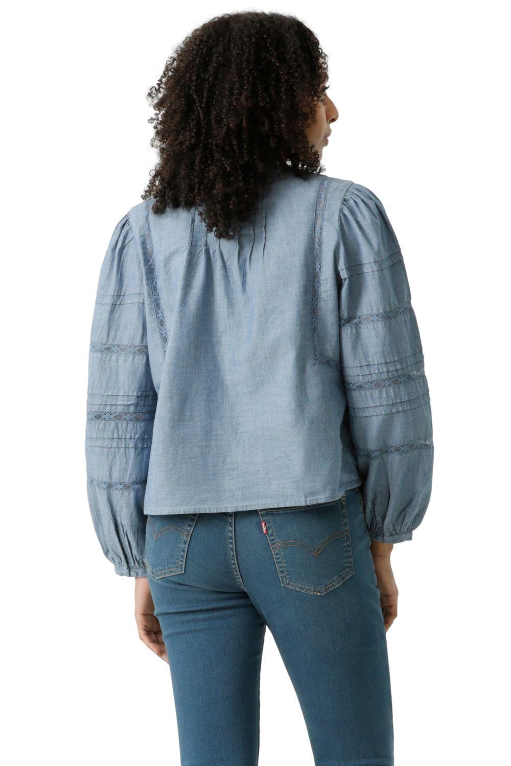 Blusa Mujer Mandy Ls Blouse Azul Levis 001HN-0002-2