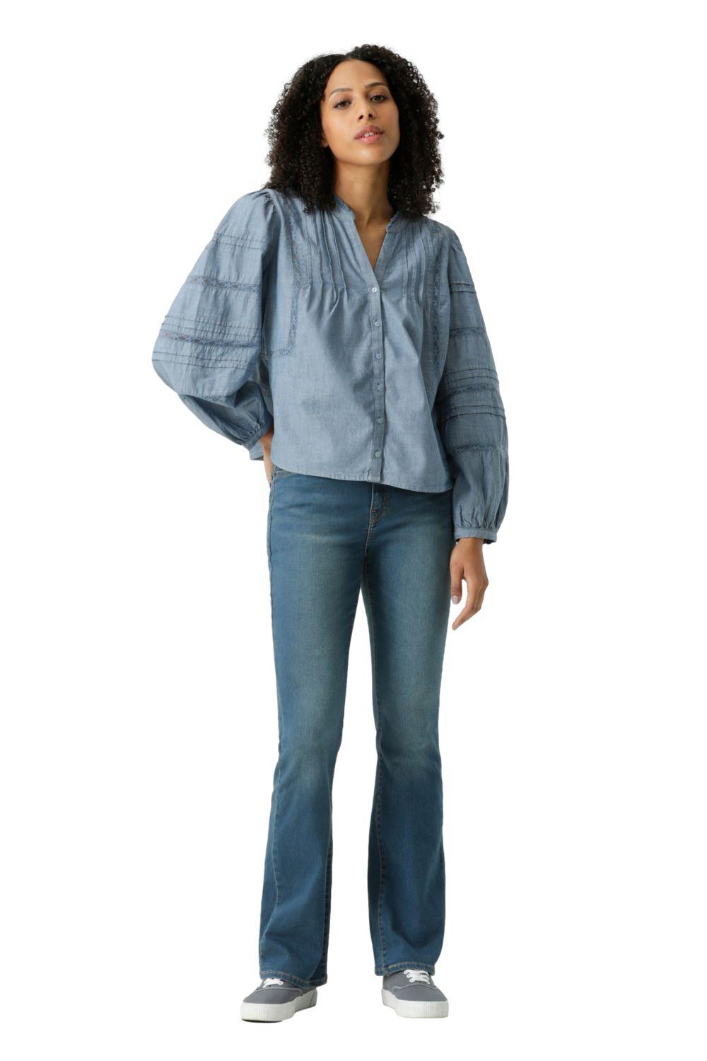 Blusa Mujer Mandy Ls Blouse Azul Levis 001HN-0002-3