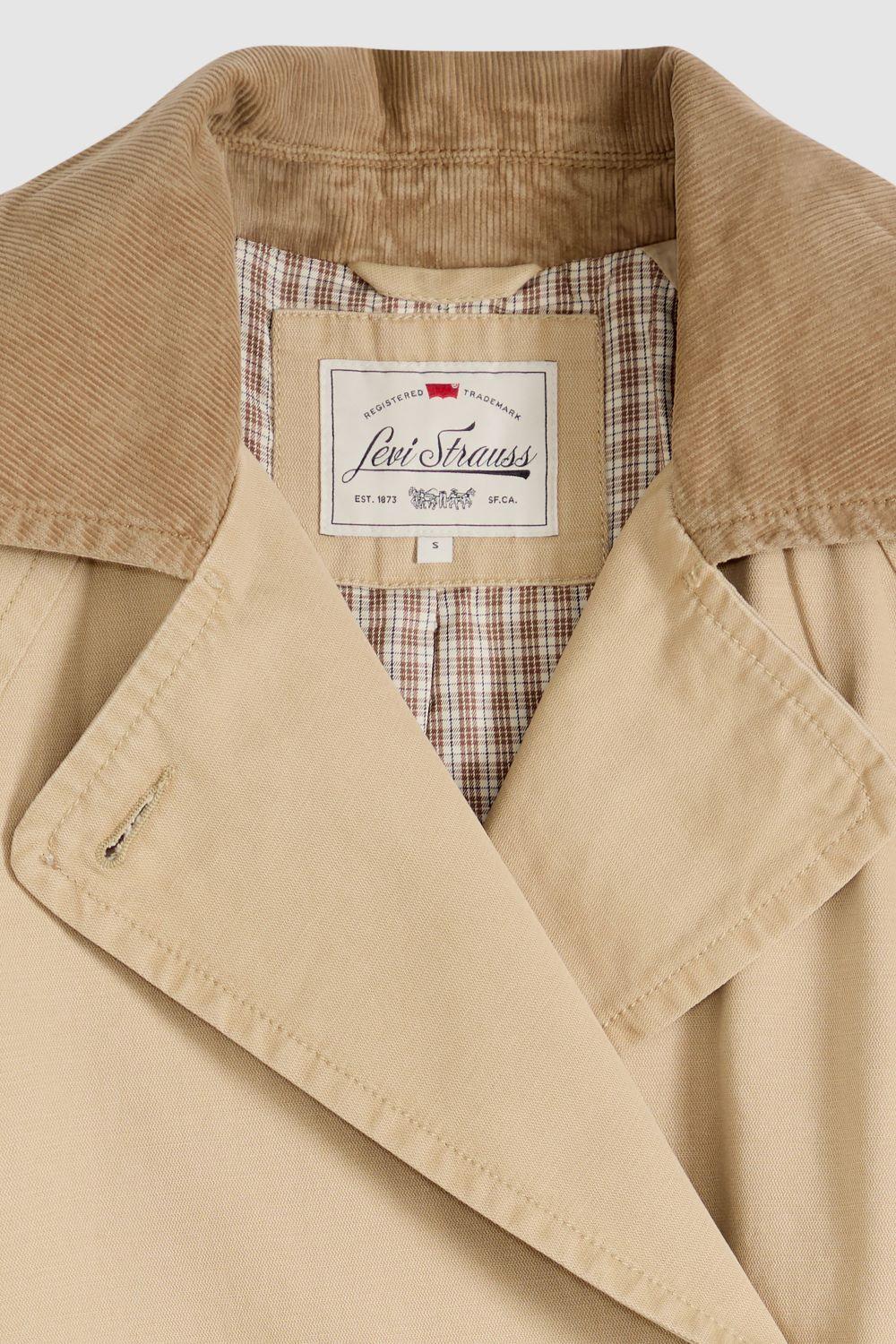 Chaqueta Mujer Bree Classic Long Trench Café Levis 005AP-0003-4