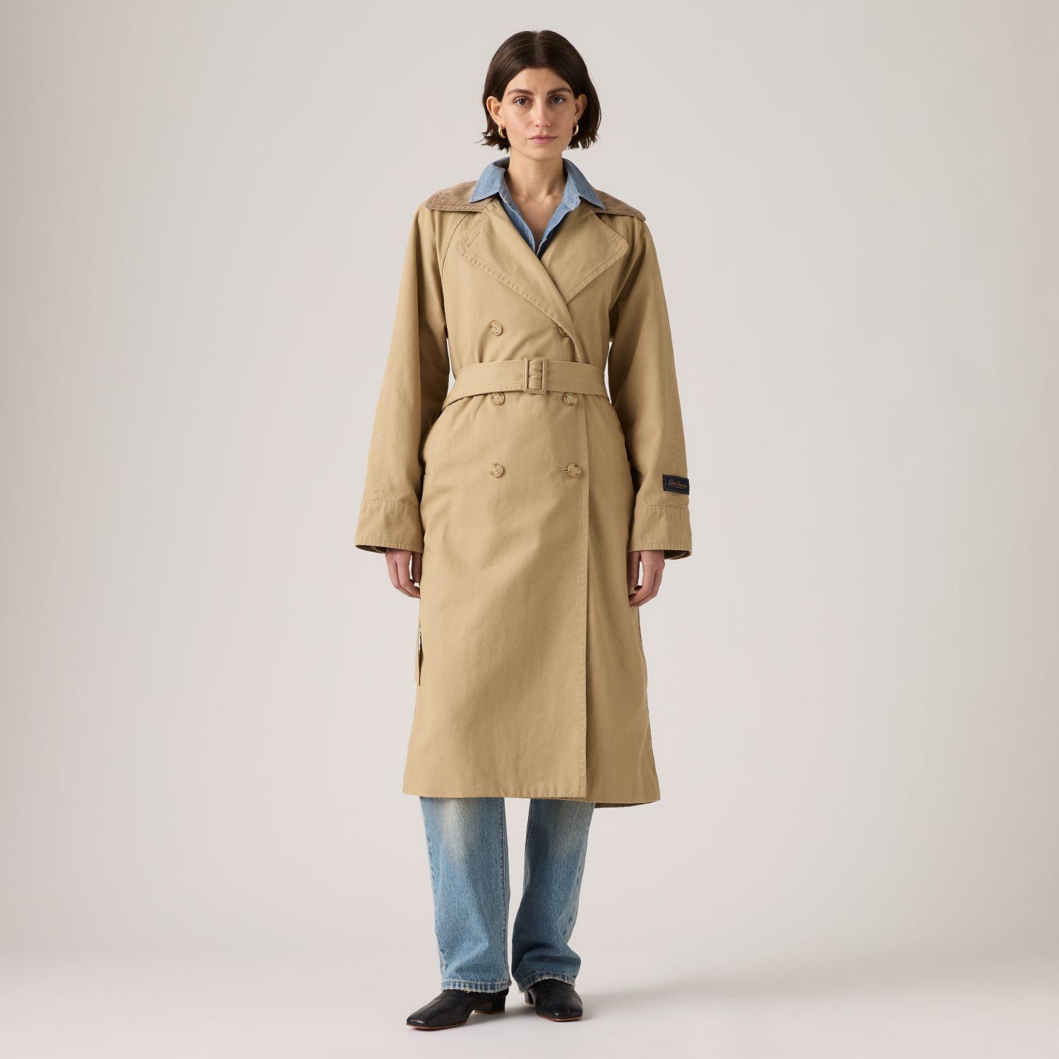 Chaqueta Mujer Bree Classic Long Trench Café Levis 005AP-0003-2