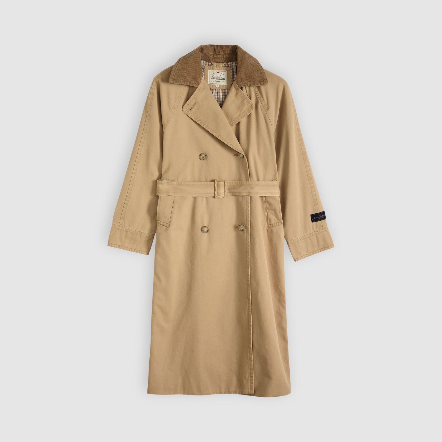 Chaqueta Mujer Bree Classic Long Trench Café Levis 005AP-0003-4