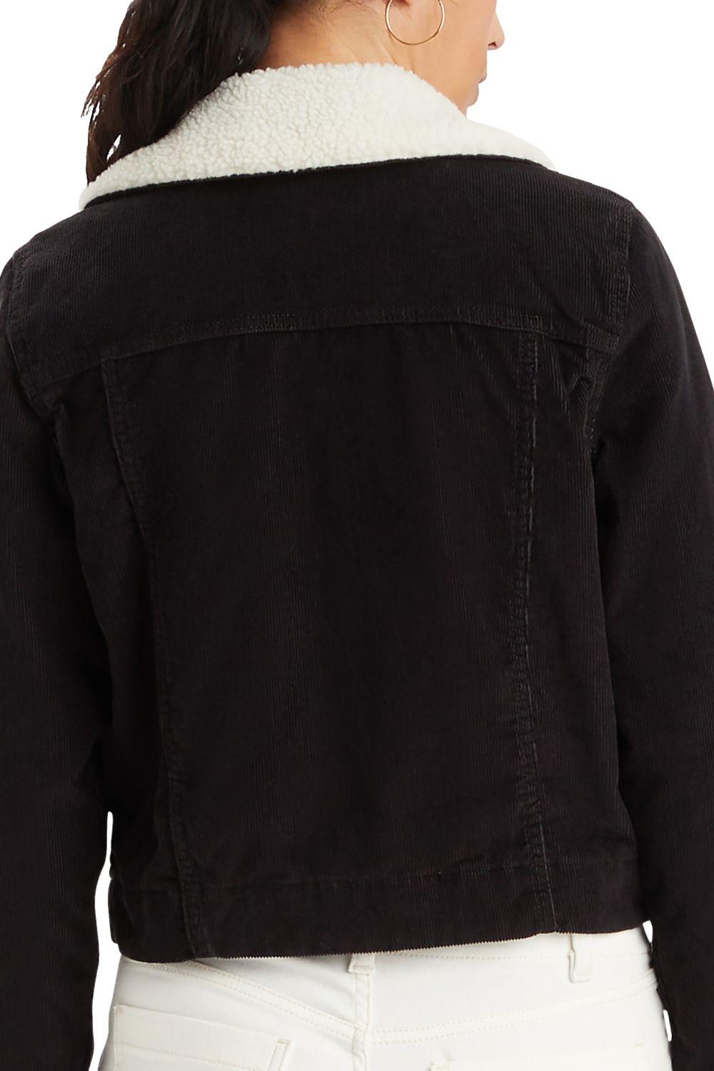Chaqueta Mujer Regular Fit Sherpa Negro Levis A7441-0001-3