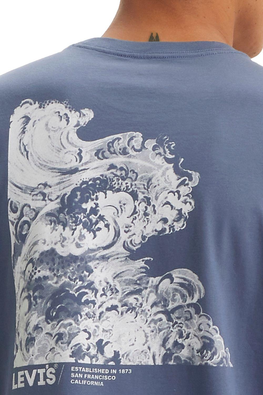 Polera Hombre Ss Relaxed Fit Tee Azul Levis 16143-1541-3