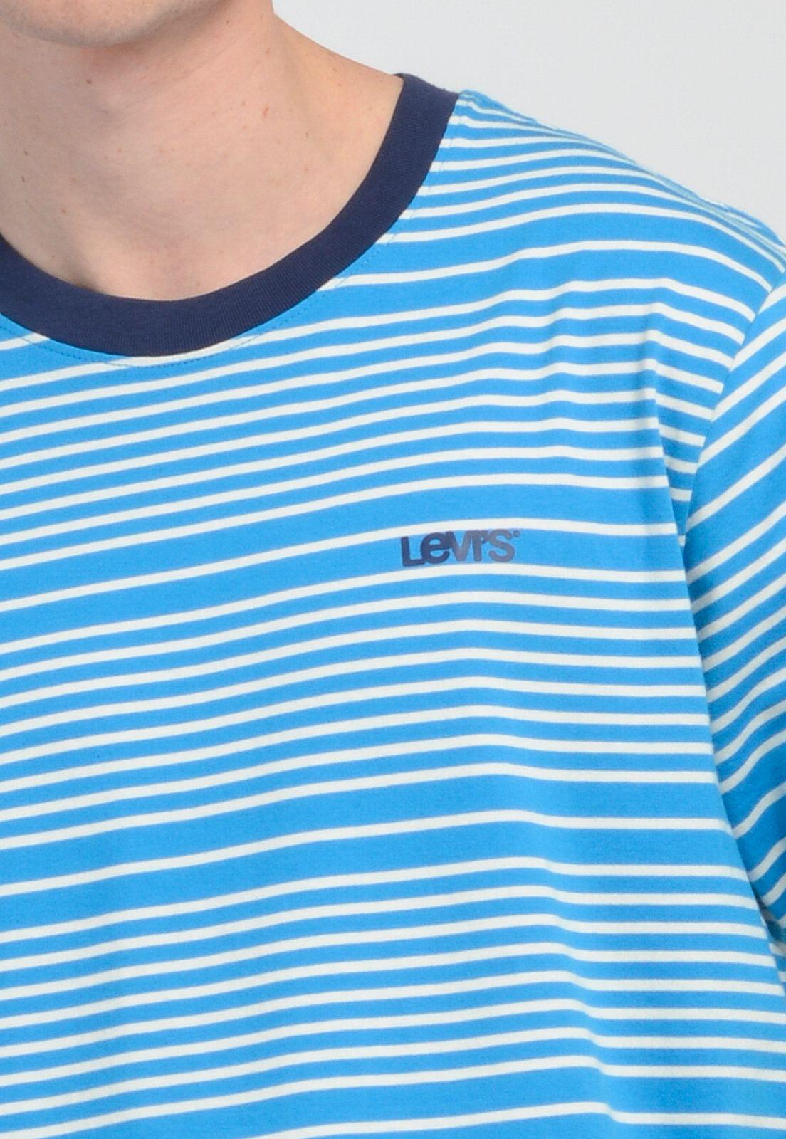 Polera Hombre Rayada Azul Levis A4100-0000-2