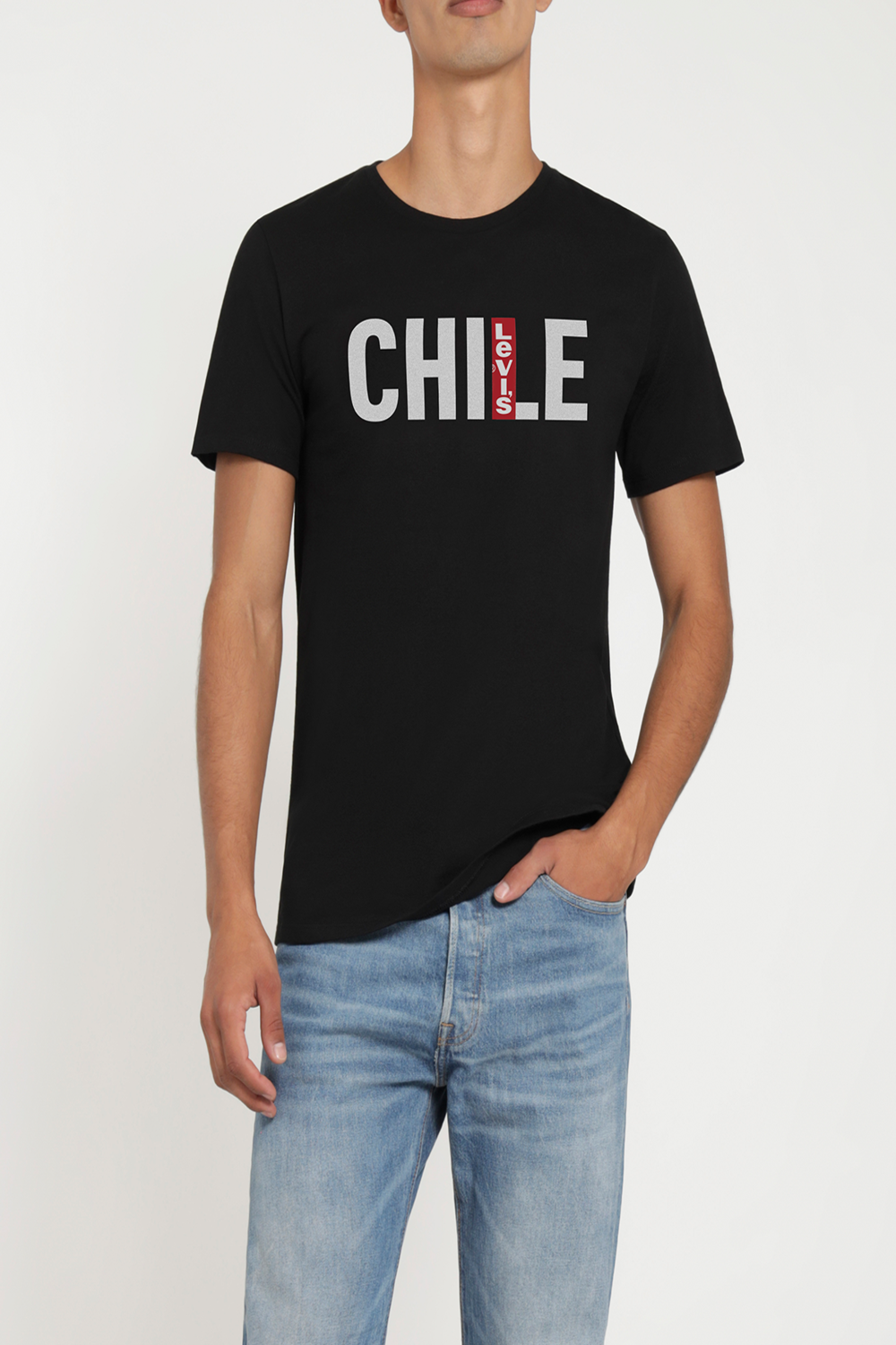 Polera Hombre Latam City - Chile Gráfica Negro Levis 56195-0832-0