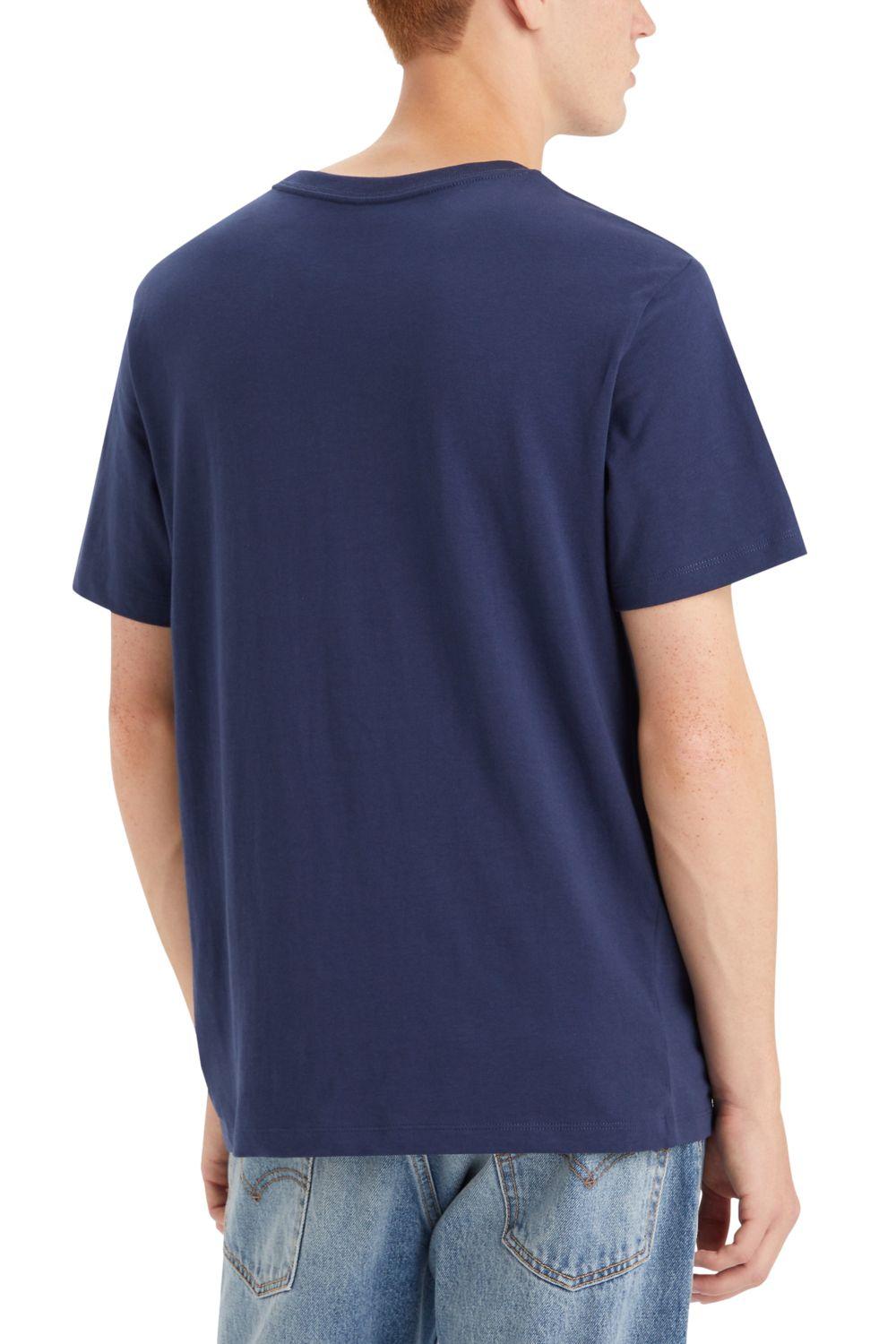 Polera Hombre Regular Fit Gráfica Azul Levis 22491-1484-1