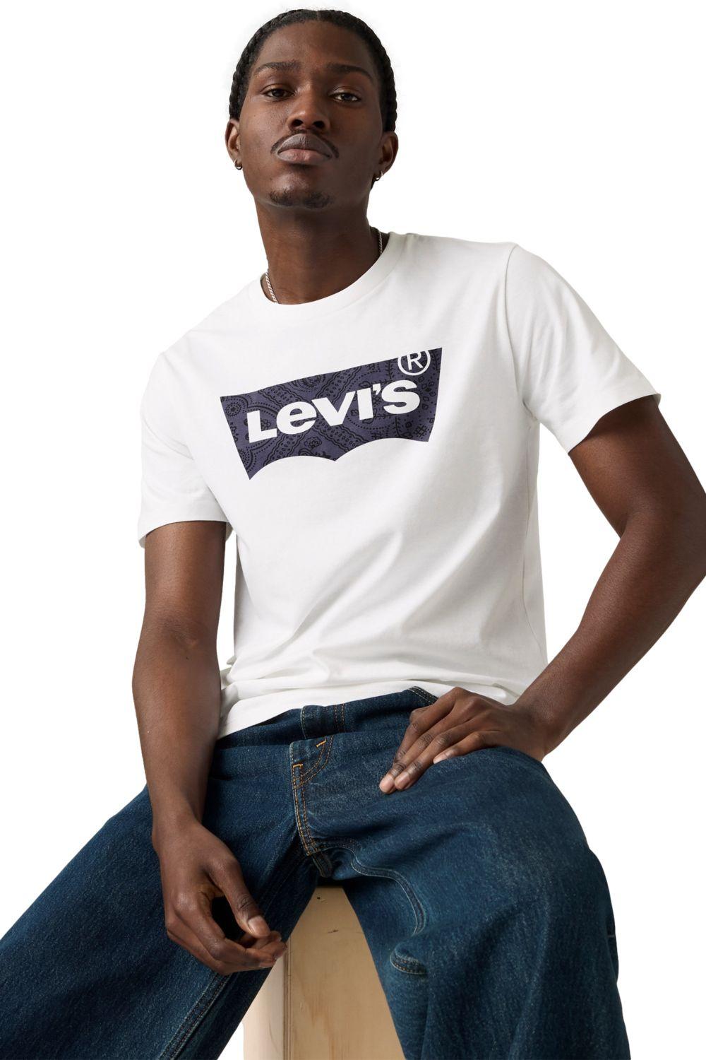 Polera Hombre Graphic Crewneck Tee Blanco Levis 22491-1957-2