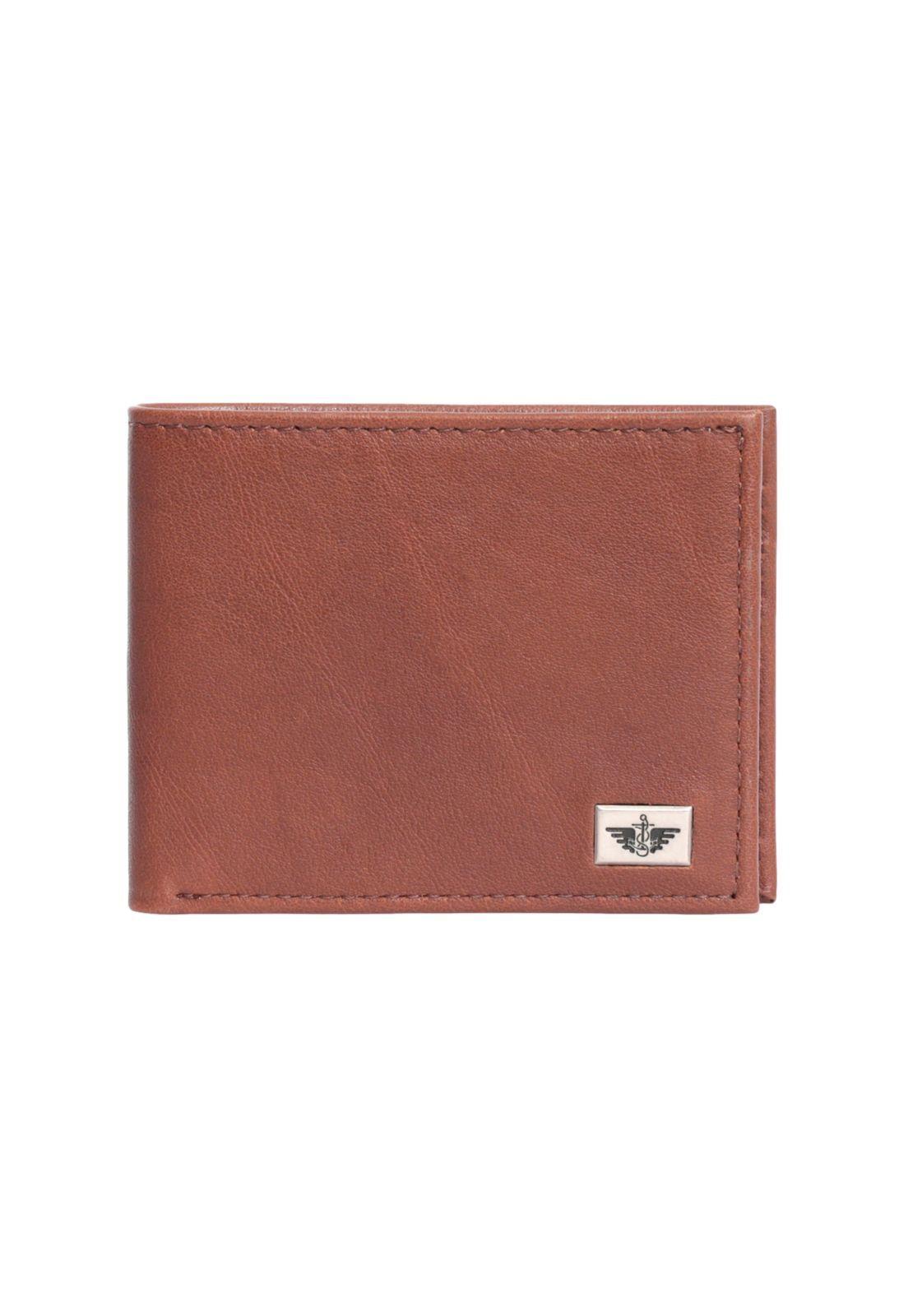 Billetera Hombre Slim Bifold Café-2