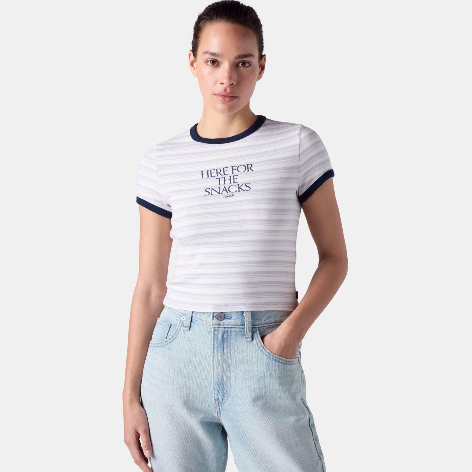 Polera Mujer GR Hayes Cropped Blanco Levis 008A7-0006-2