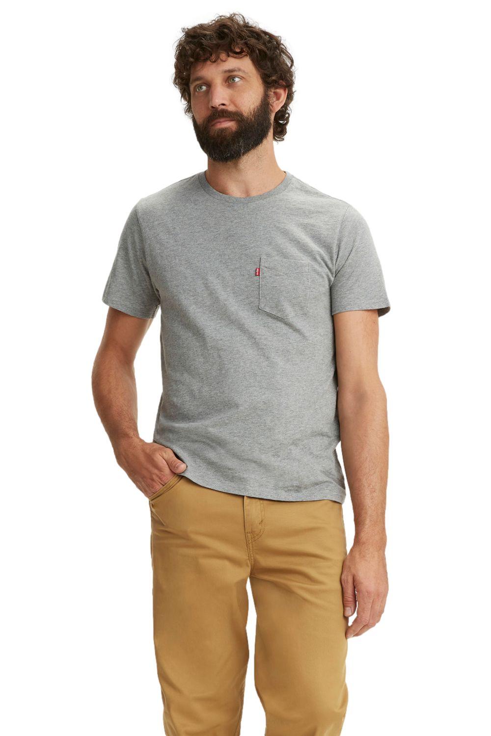 Polera Hombre Classic Pocket Tee Gris Levis 19342-0171-0