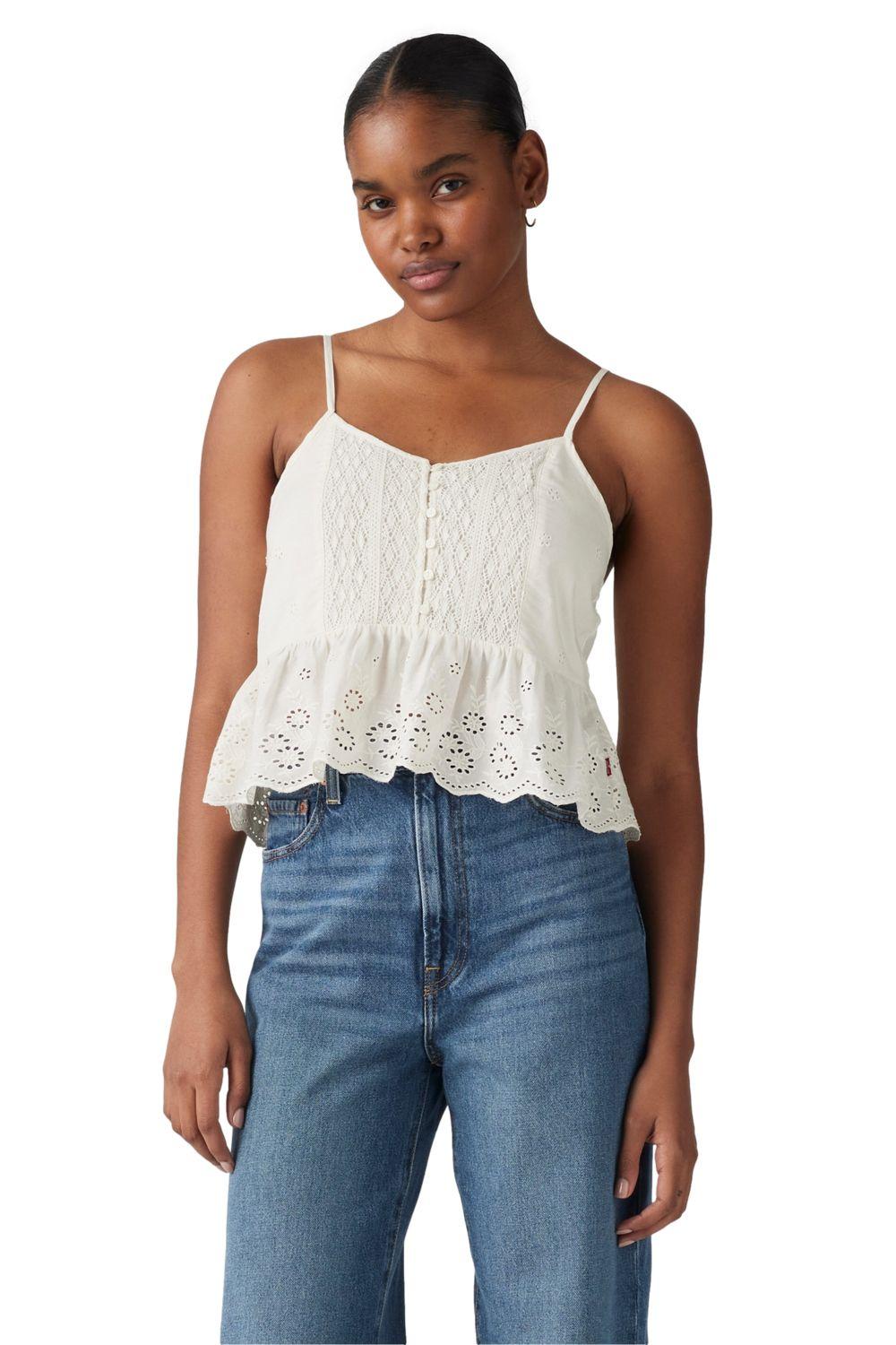Blusa Mujer Cora Blouse Blanco Levis 001SI-0001-0