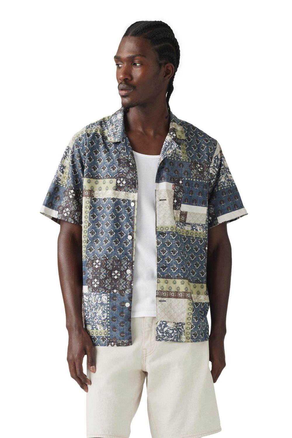 Camisa Hombre The Sunset Camp Shirt Azul Levis 72625-0110-0