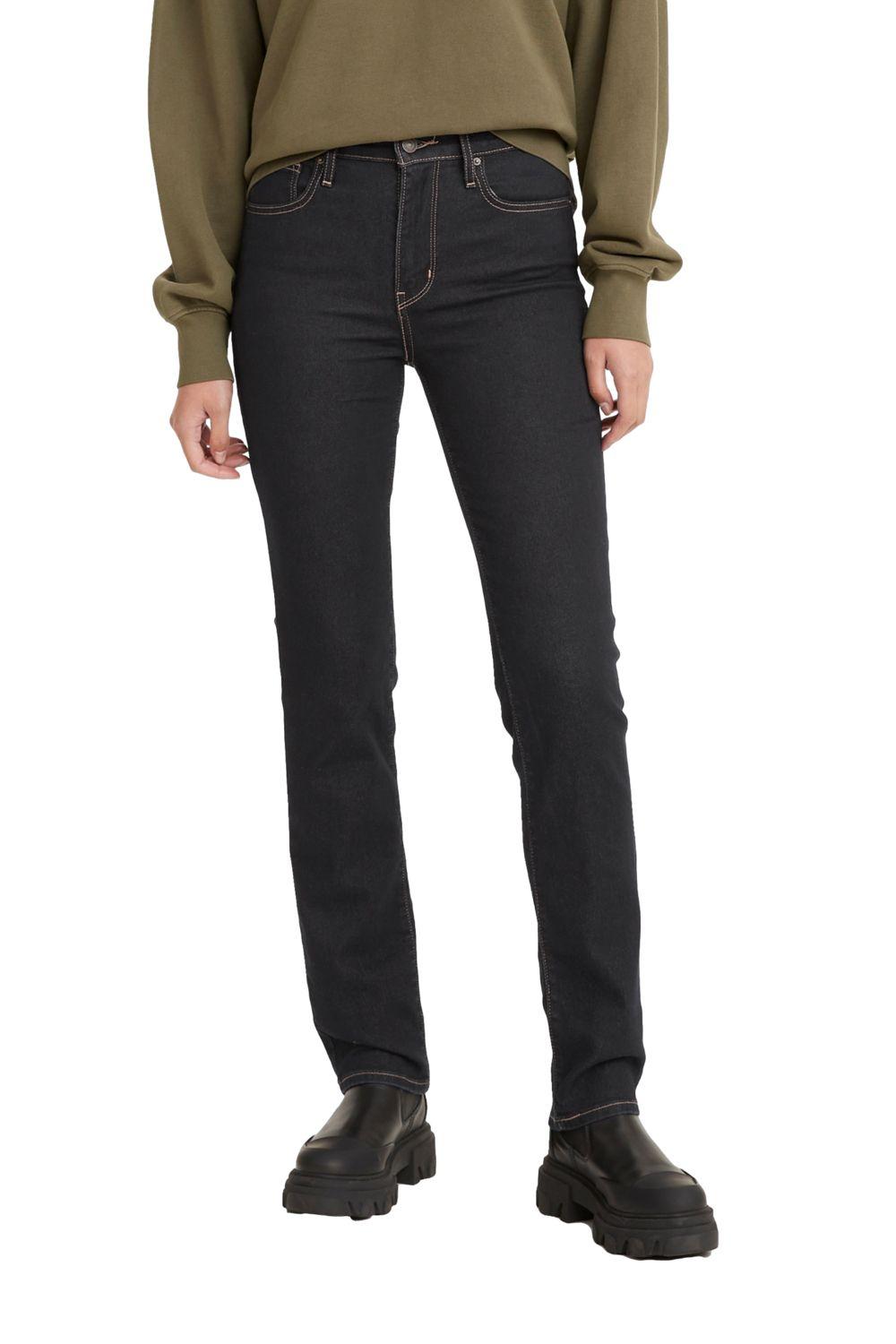 Jeans Mujer 724 High Rise Straight Negro Levis 18883-0301-0