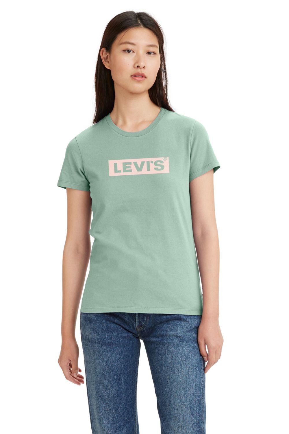 Polera Mujer Manga corta Perfect Box Tab Verde Levis 17369-2245-0