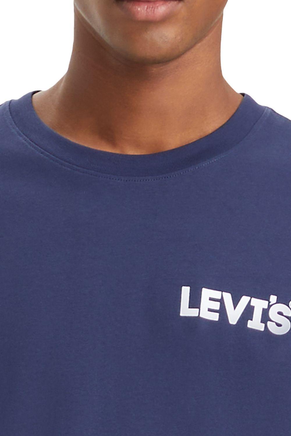 Polera Hombre Ss Relaxed Fit Tee Azul Levis 16143-1343-2