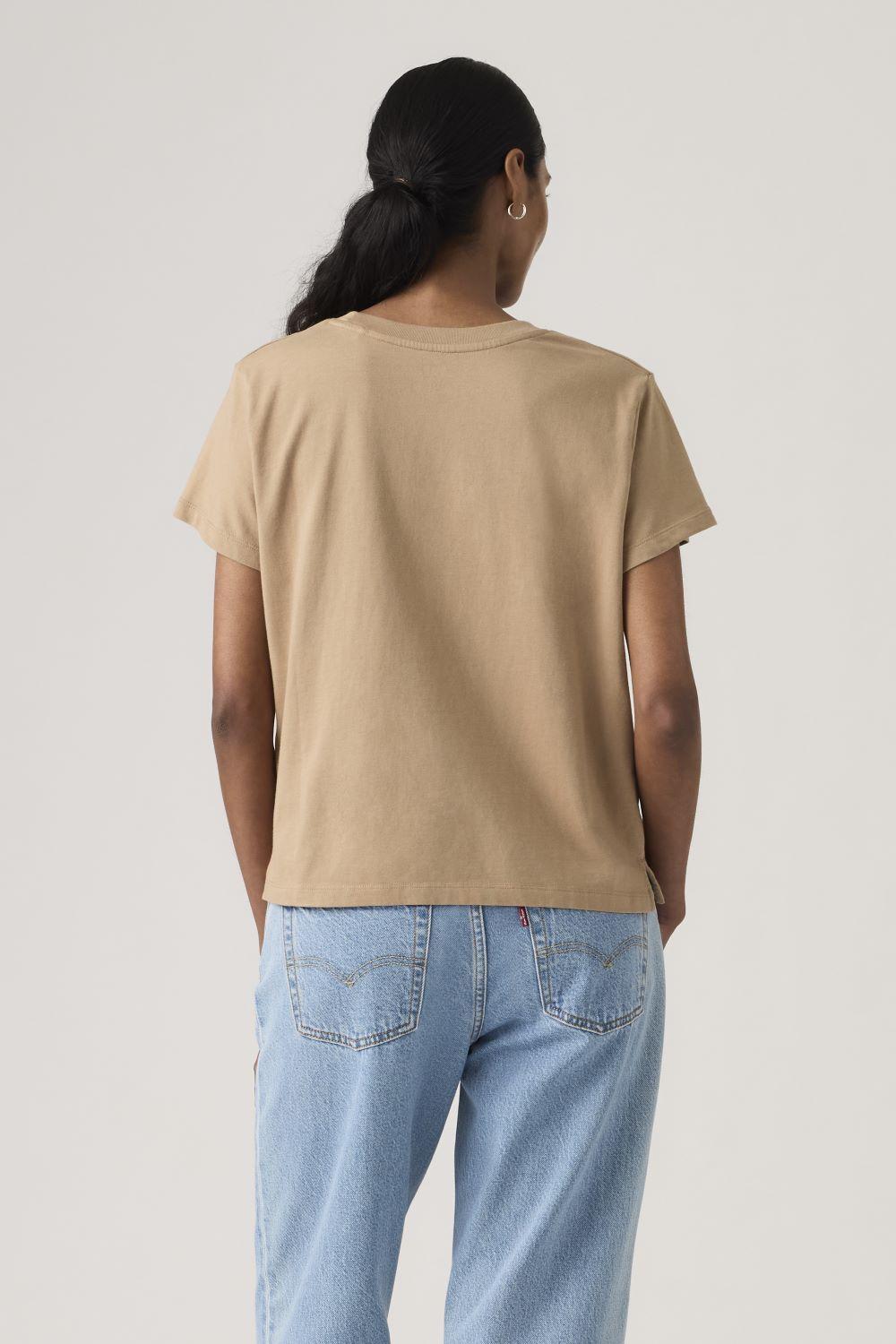 Polera Mujer Graphic Boxy Tshirt Café Levis A8804-0067-1