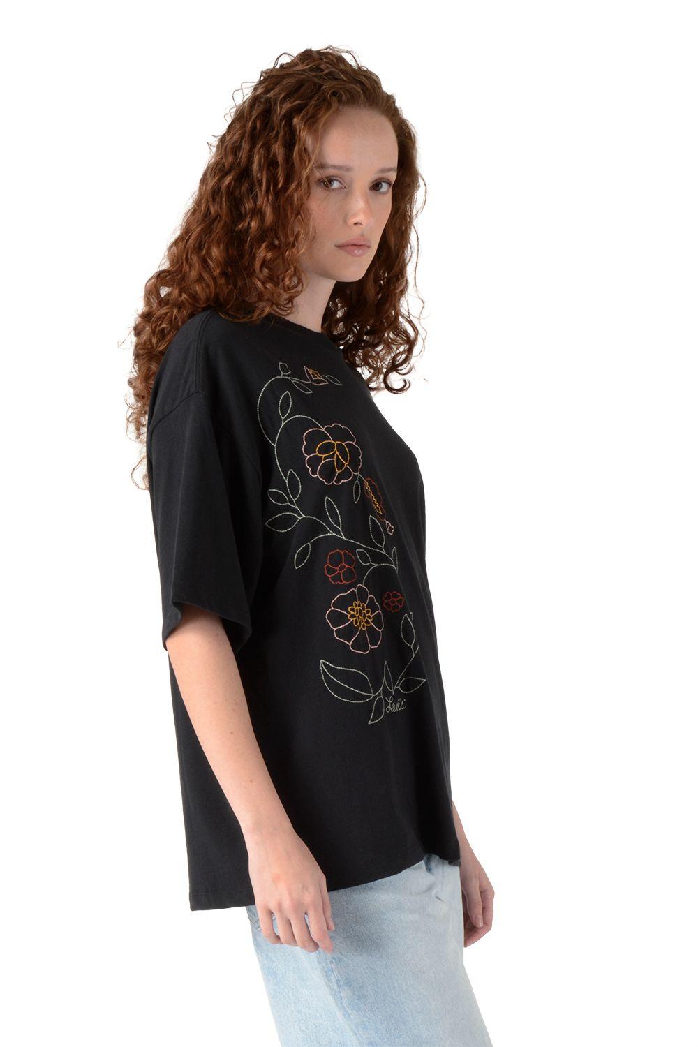 Polera Mujer Graphic Short Stack Negro Levis A4924-0083-1