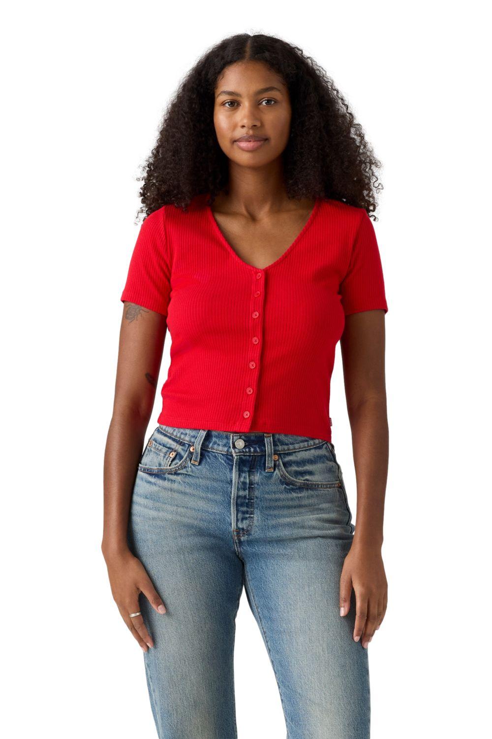 Polera Mujer Muse Tee Rojo Levis A8782-0020-0