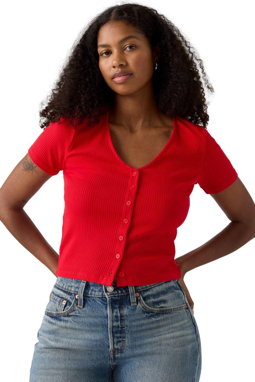 Polera Mujer Muse Tee Rojo Levis A8782-0020-2