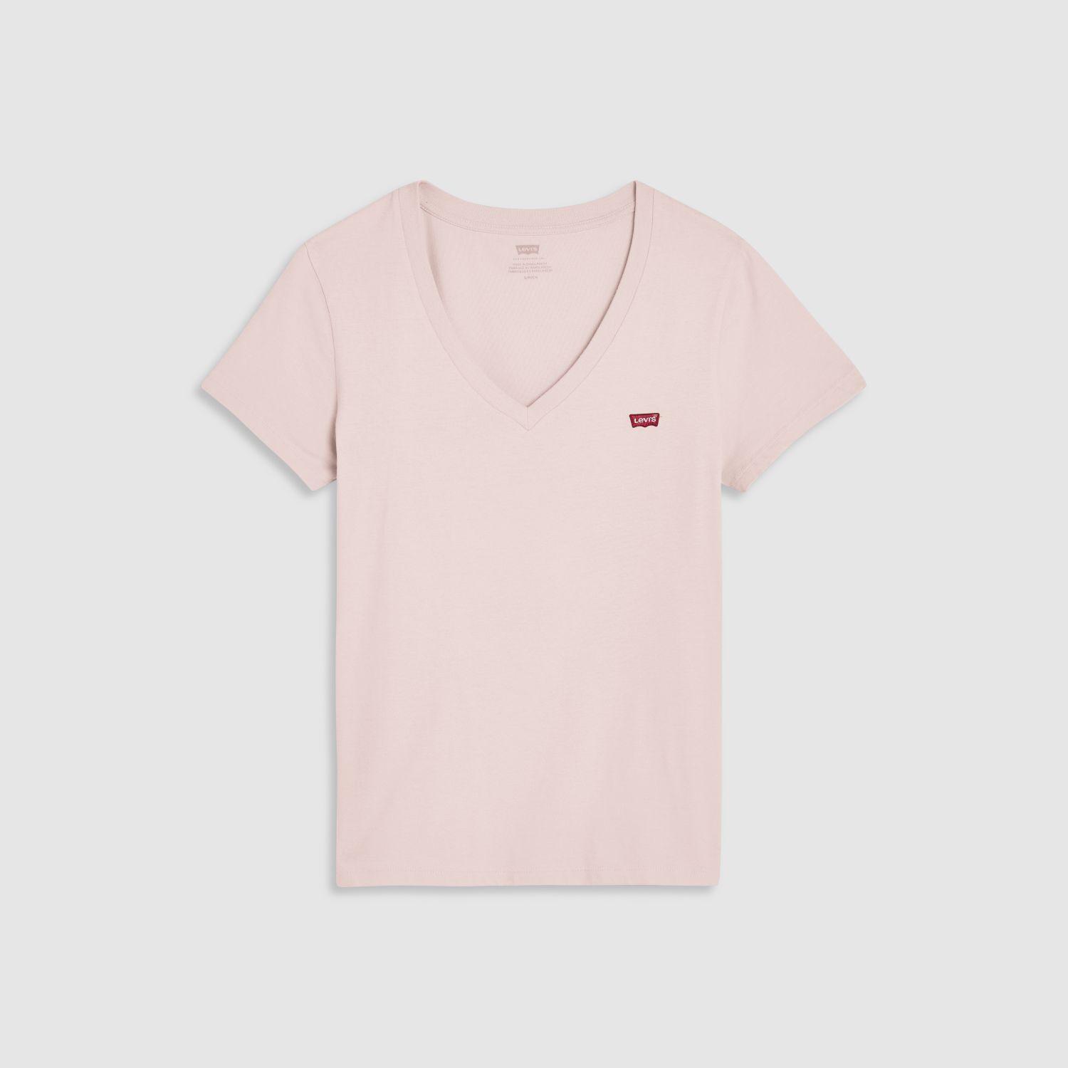 Polera Mujer Perfect Vneck Rosado Levis 85341-0130-4