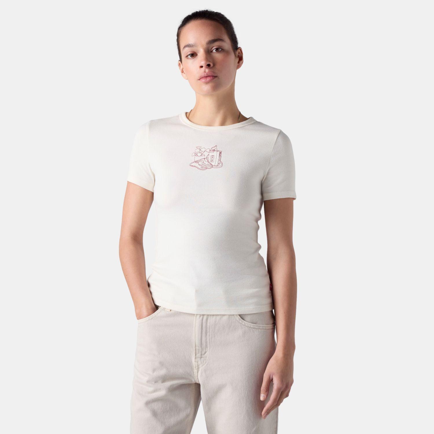 Polera Mujer GR Hayes SS Tee Crema Levis 008A8-0009-2