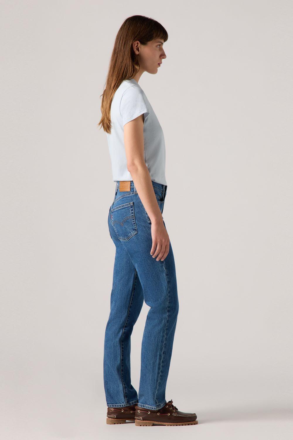 Jeans Mujer 724 High Rise Straight Azul Levis 18883-0387-1