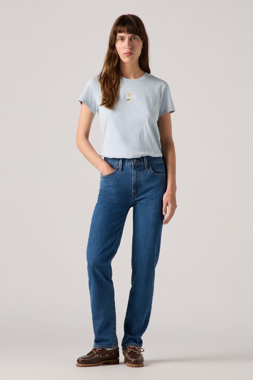 Jeans Mujer 724 High Rise Straight Azul Levis 18883-0387-2